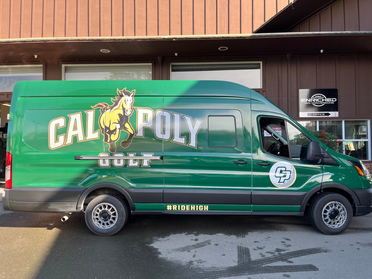 Cal Poly Golf team transport van