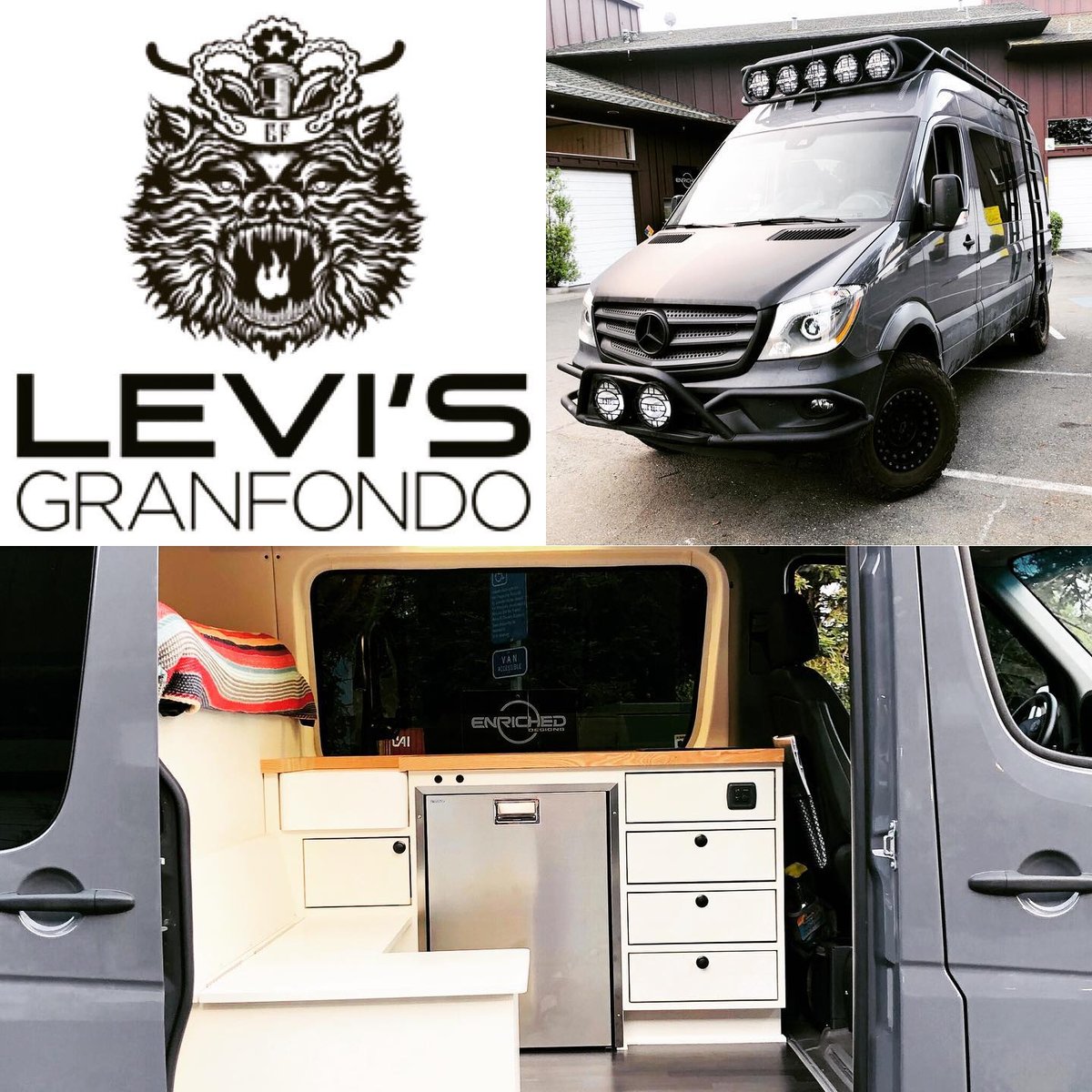 Levi's GranFondo support vehicle